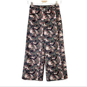 Hayley Elsaesser High Waist Wide Leg Cropped Jeans
